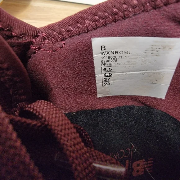 New Balance Mens Burgundy Round Toe Low Top Lace U - Picture 4 of 7